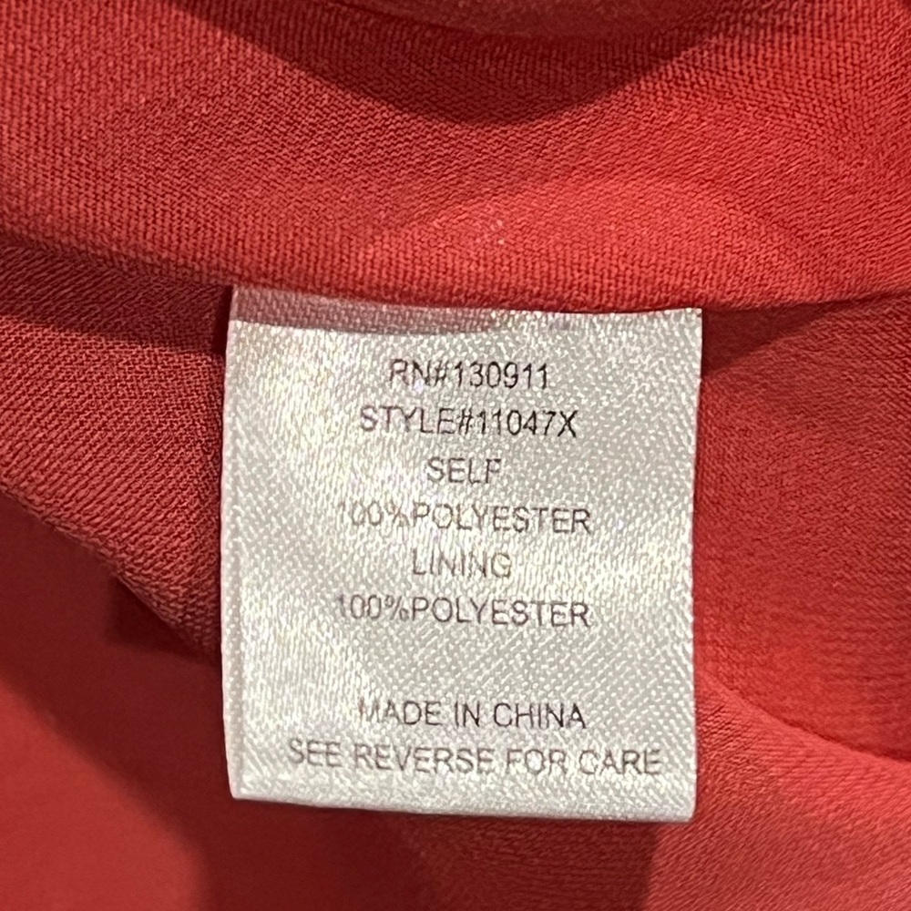 Danielrainn beautiful coral sheer cowl neck top - Picture 5 of 7